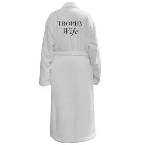 LUXE PLUSH ROBE - Trophy Wife (White)