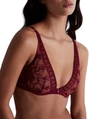 Magnetic Spell Triangle Bra - Crimson Red