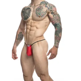 Male Basics Justin and Simon Classic Red G-string for Him