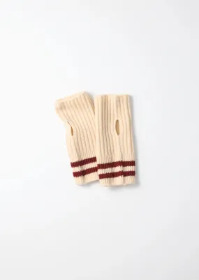 Maroon Merino Lambswool Stripe Hand Warmer