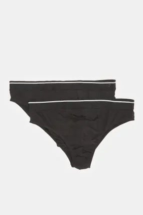 Men Black Brief Set (Pack of 2)