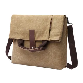 Men Canvas Anti-theft Water-Resistant Vintage Messenger Bag Shoulder Crossbody Handbag