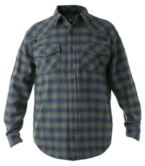 Men's Brawny Snap Front Flannel Shirt