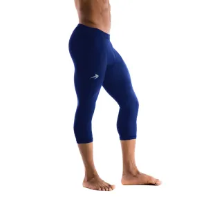 Men's Compression Pants - Navy Men's Capri