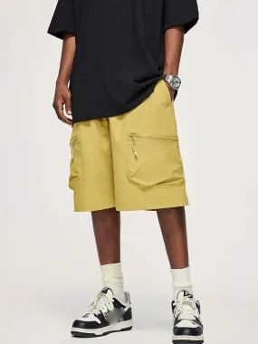 Men'S Flowy Cargo Shorts In A Neutral Color