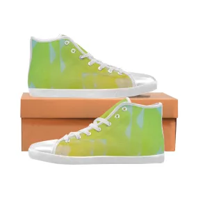 Men's Lemon Twist Solid Print Canvas High Top Shoes