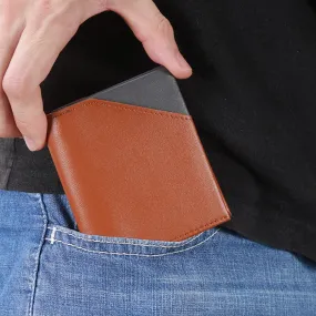 Men's RFID Ultra-Thin Leather Bifold Wallet