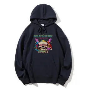 Mens Smoke Skull Graphic Hoodies