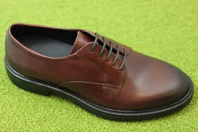 Mens Stanley Derby Oxford - Chestnut Leather