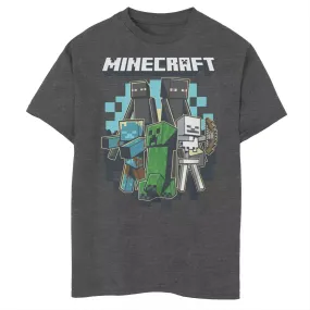 Minecraft Enderman Creeper Skeleton Archer Frozen Zombie Graphic T-Shirt for Boys 8-20 Years Minecraft