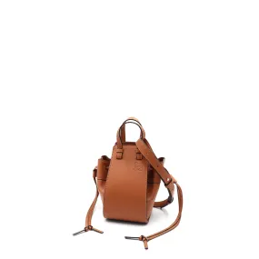 Mini Hammock Drawstring Bag in Calfskin in Tan