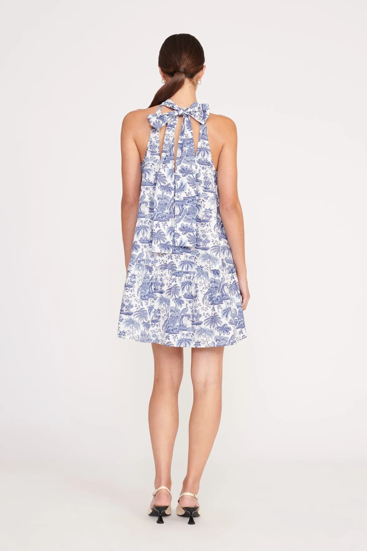 MINI MARLOWE DRESS | BLUE TOILE