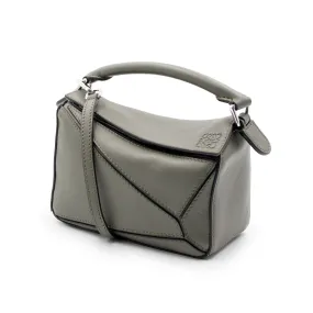 Mini Puzzle Bag in Classic Calfskin in Khaki Green