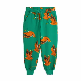 Mini Rodini - Ducks sweatpants - green