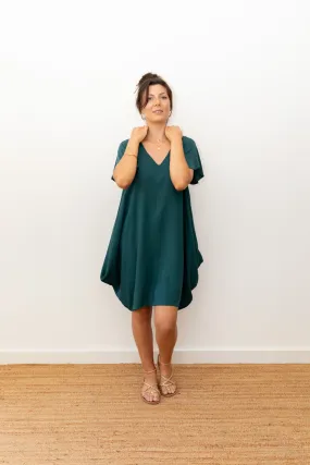 Mini Wingdress Sleeved - teal