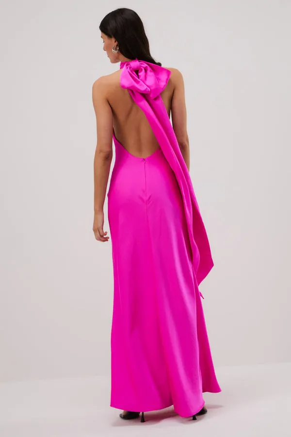 MISHA Evianna Satin Gown (Pink)