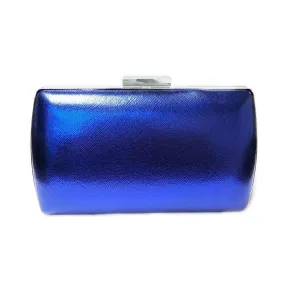 Missy Metallic Clutch/Crossbody Blue