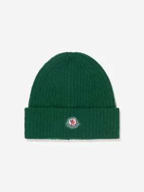 Moncler Enfant Kids Wool Knitted Logo Hat