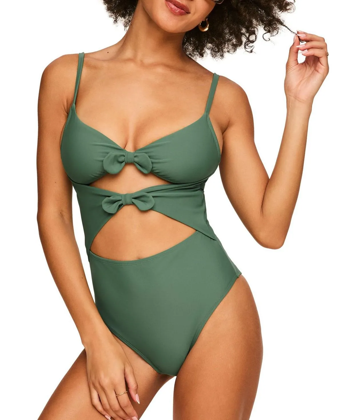 Morgan Adore Me Women's One Piece Swimsuit, Green