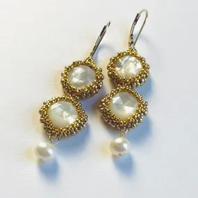 Mother of Pearl Statement Earrings