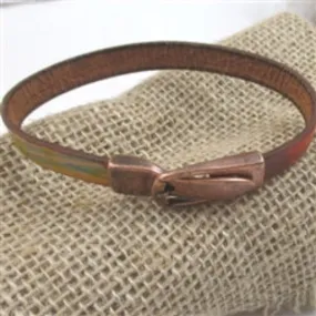 Multi-colored Leather Bracelet For A Man