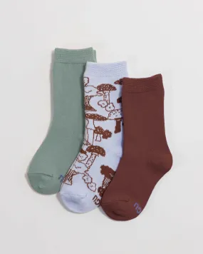 Mushroom Hunt Kids Crew Socks