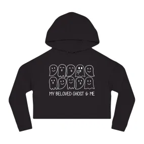 My Beloved Ghost And Me Cropped Hooded Sweatshirt