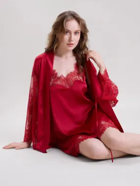 Mysthelle RED ROBE WITH CAMI DRESS