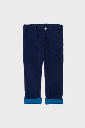 Navy Corduroy Grow Pant