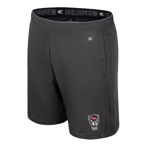 NC State Wolfpack Charcoal 7" Inseam Polyester Shorts