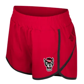 NC State Wolfpack Colosseum Women's Red Wolfhead Marina Shorts