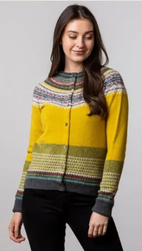 New Eribe Fairisle Alpine Cardigan In Piccalilli