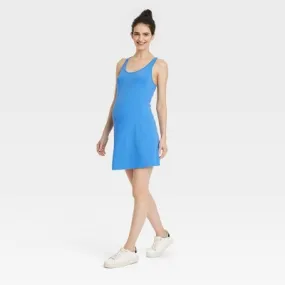 New - Sleeveless Midi Active Dress - Isabel Maternity By Ingrid & Isabel Vibrant Blue XS