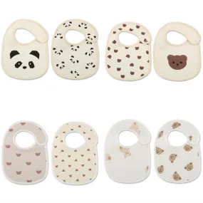 Newborn Baby Bibs Cotton and Bear Printed Saliva Towel Wholesale