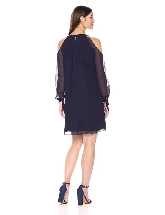 Nic zoe Women’s Floating in Dress Twilight, Navy, Size 10