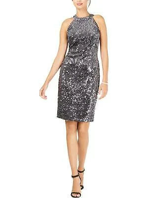 Nightway Womens Velvet Cocktail Sheath Dress, Size 10