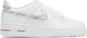 Nike Air Force 1 Low GS 'White University Red', white