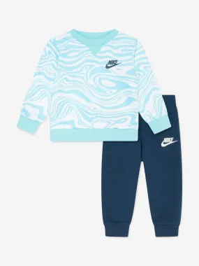 Nike Boys NSW Paint Tracksuit in Navy