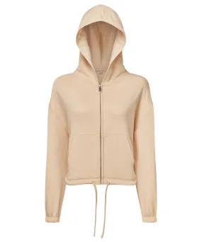 Nude - Women’s TriDri® recycled drawstring full-zip hoodie