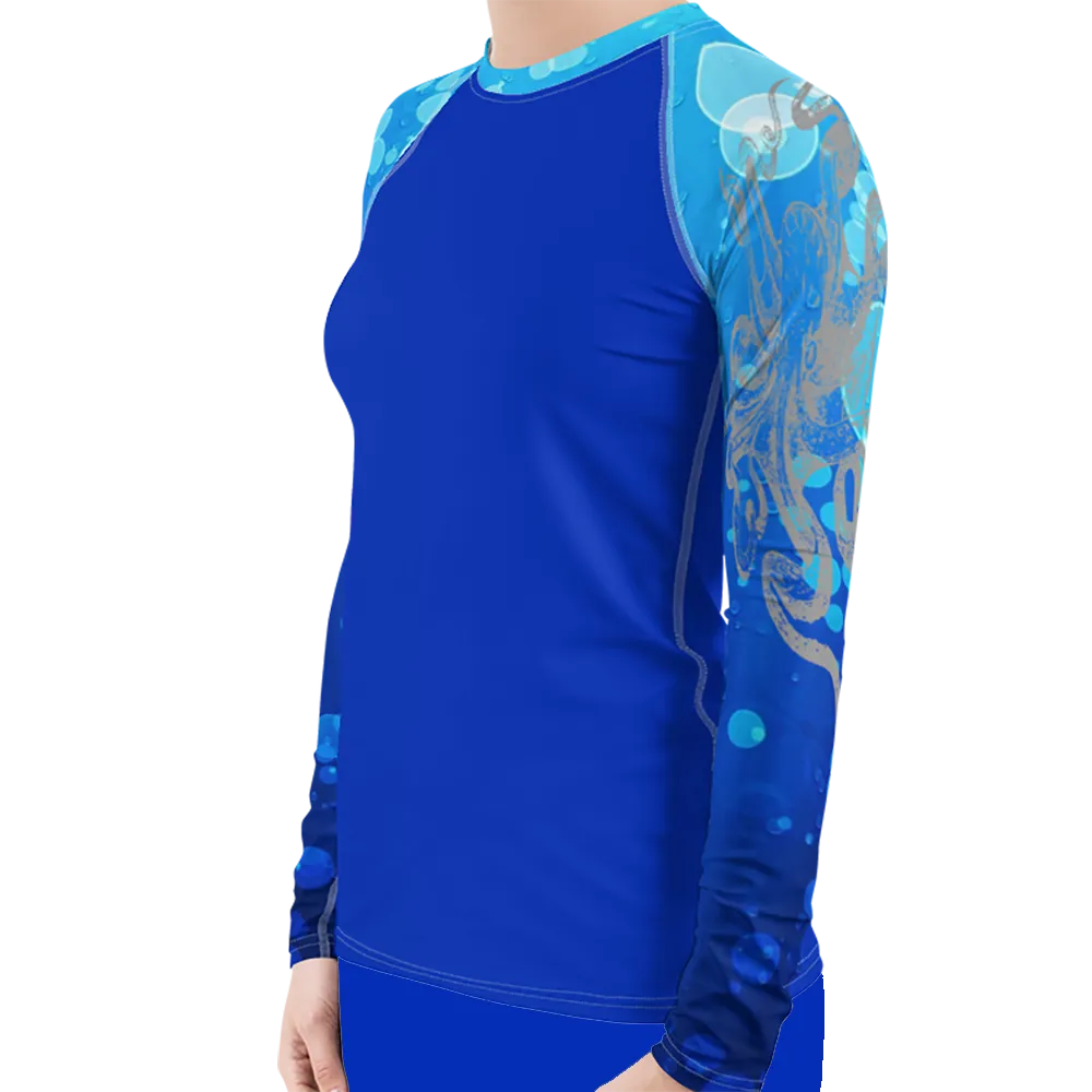 Octopus Hug Women's Rash Guard