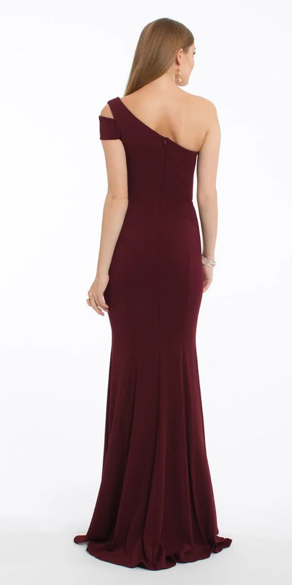 One Shoulder Crepe Dress