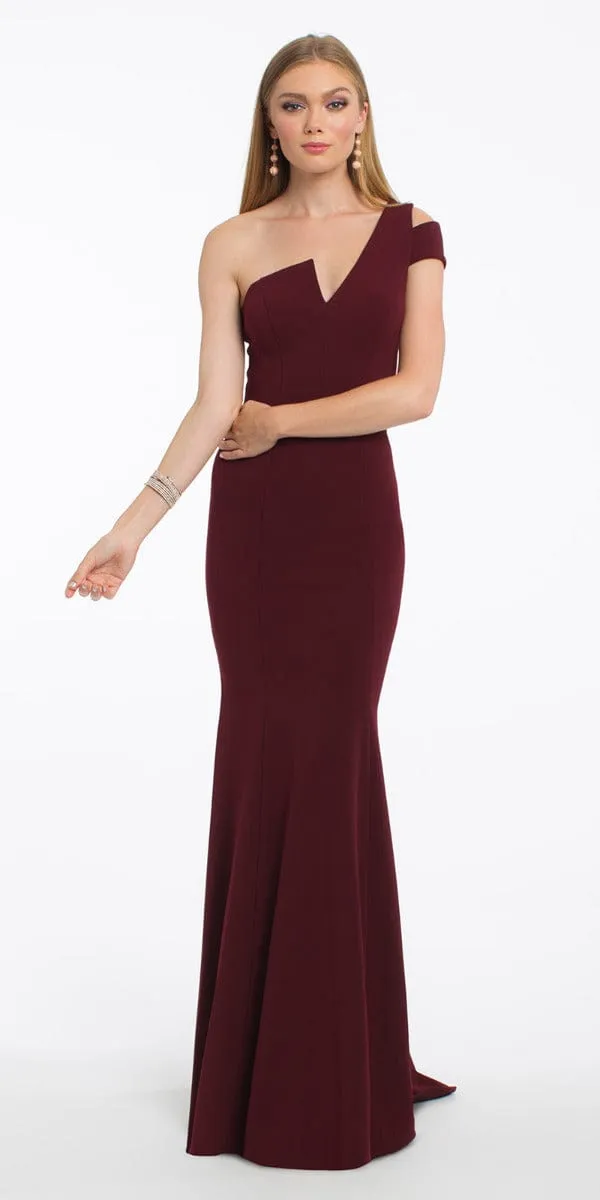 One Shoulder Crepe Dress