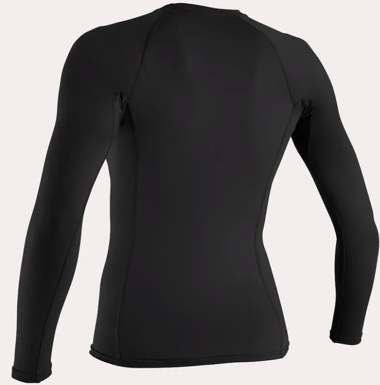 O'neill Women's Basic UPF 50  L/S Rash Guard BLK