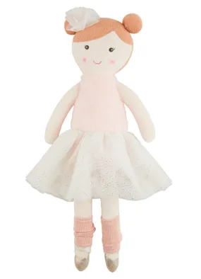 Orange Ballerina Doll by Mud Pie