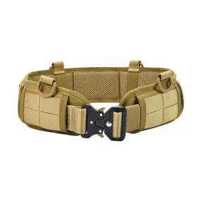 Outdoor Hunting Belt Nylon Waist Belt,Spec: Belt   Corset  Khaki