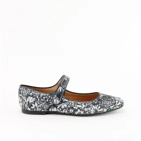 Papanatas Winter Floral Pointed Mary Jane