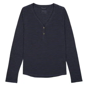 Patagonia Womens Mainstay Henley Bumble Bee / New Navy