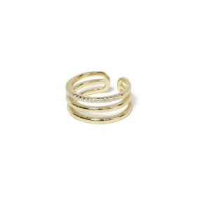 Pave Triple Ring