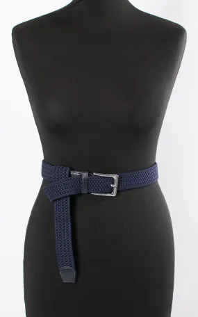 Penny Woven Belt | Navy