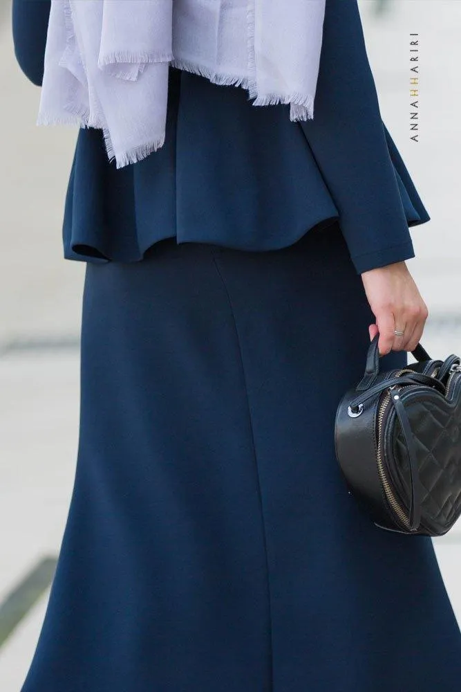 Peplum Modest Dress